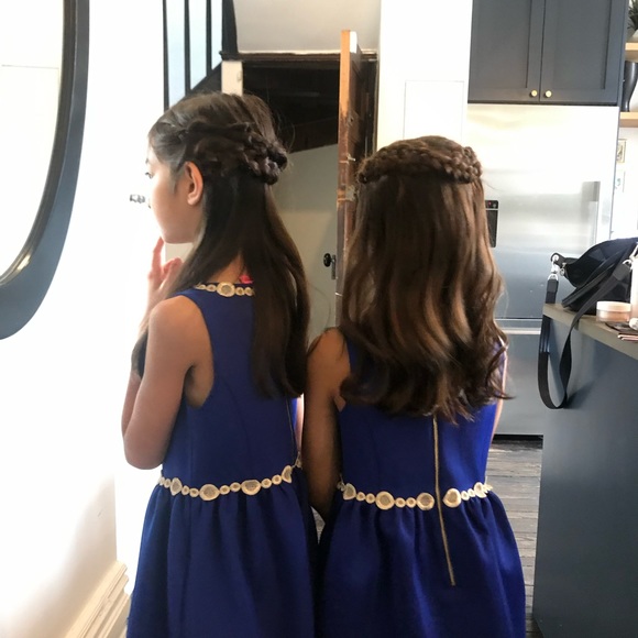 Lilly Pulitzer cobalt party dress w/ gold detail - Picture 3 of 8